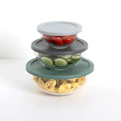 Set de 3 boîtes de conservation en verre