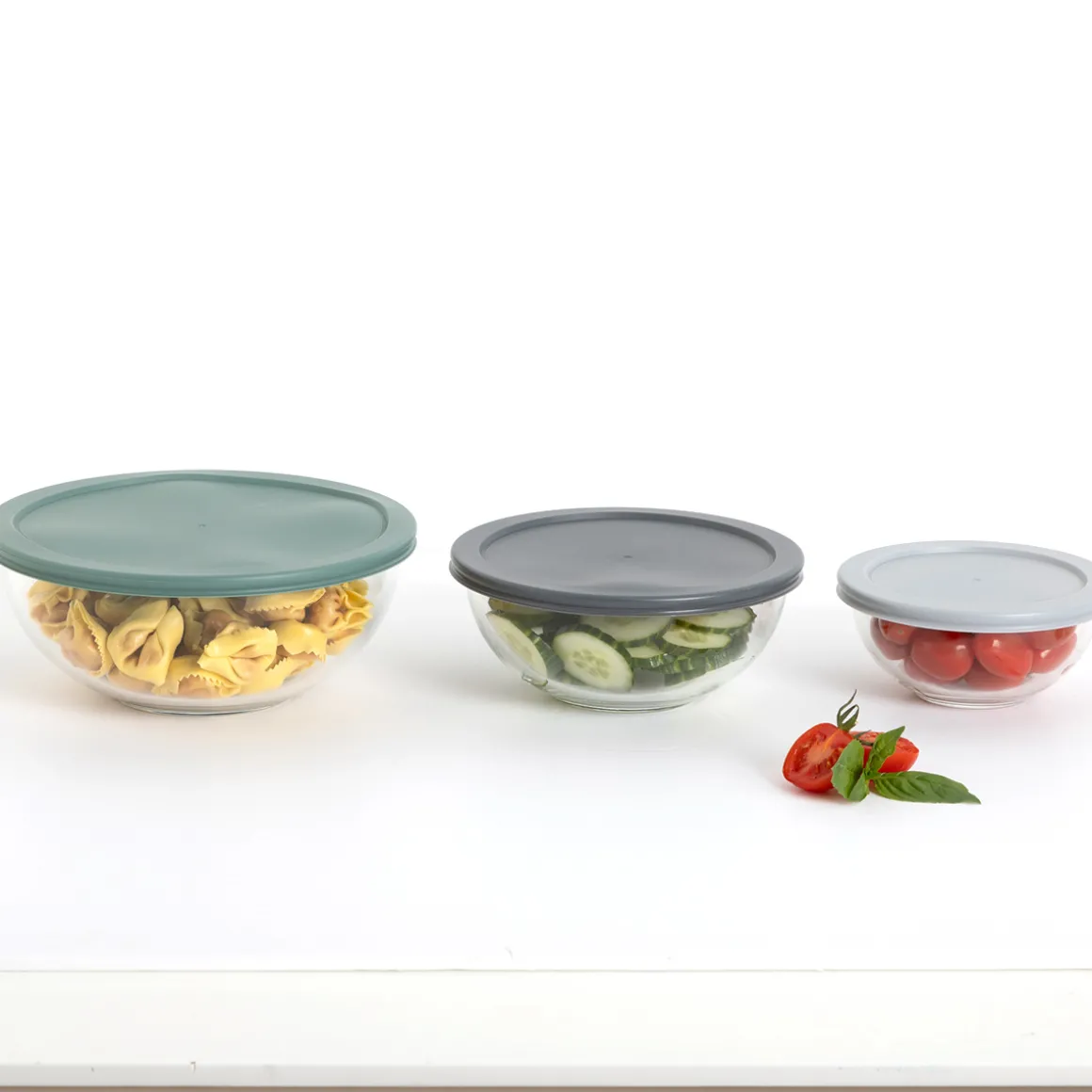 Set de 3 boîtes de conservation en verre
