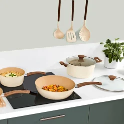 Set de Casseroles en aluminium forgé, 16/20 cm