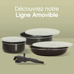 Set de Poêles en aluminium pressé, 20/24/28 cm