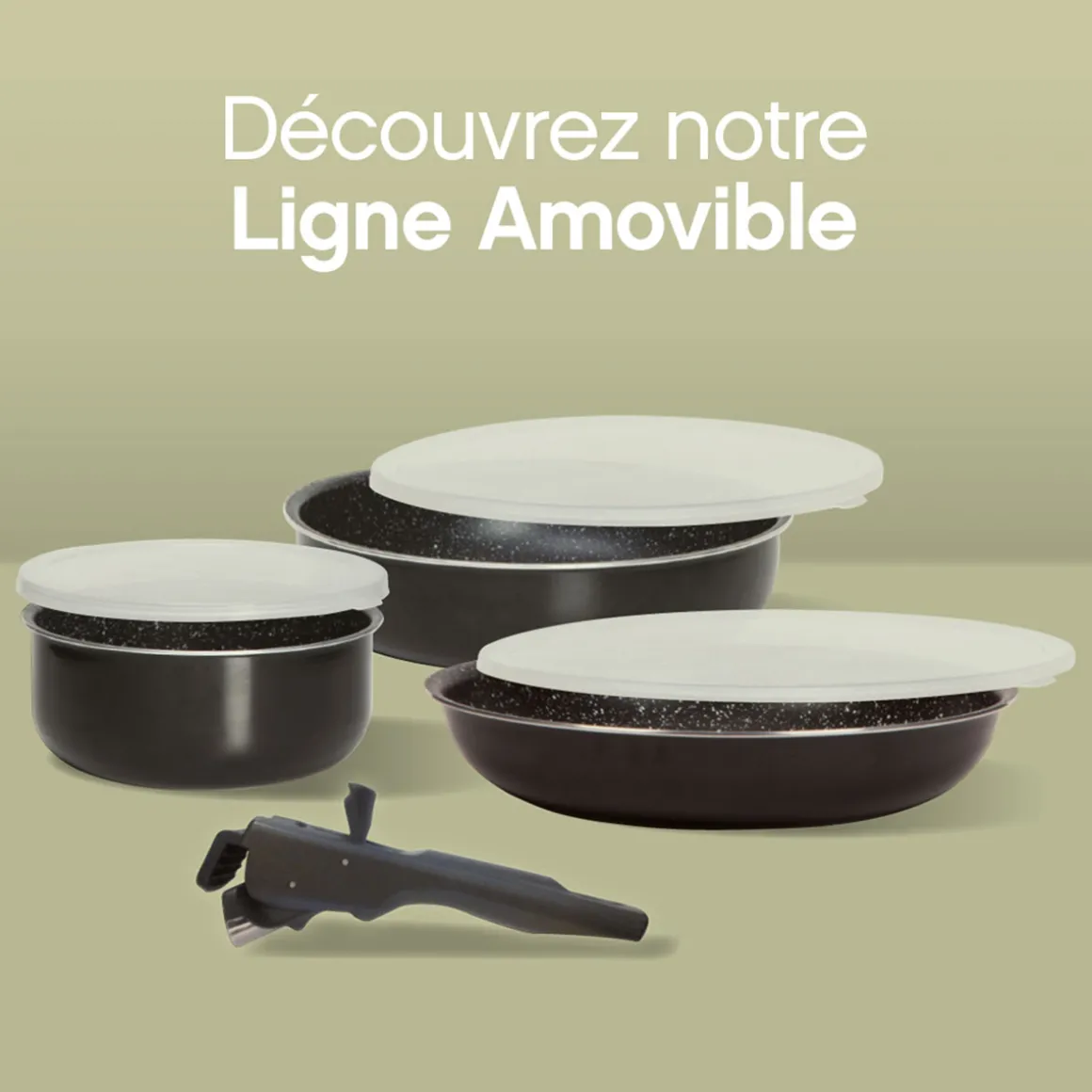 Set de Poêles en aluminium pressé, 20/24/28 cm