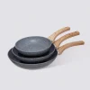 Set de Poêles en aluminium forgé, 20/24/28 cm