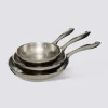 Set de Poêles en inox, 20/24/28 cm