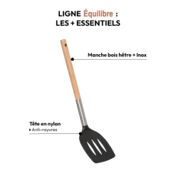 Spatule en nylon - Bois, Noir