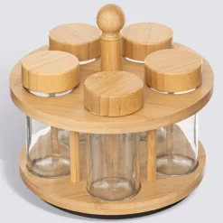 Support à épices, 5 emplacements, D.17 cm