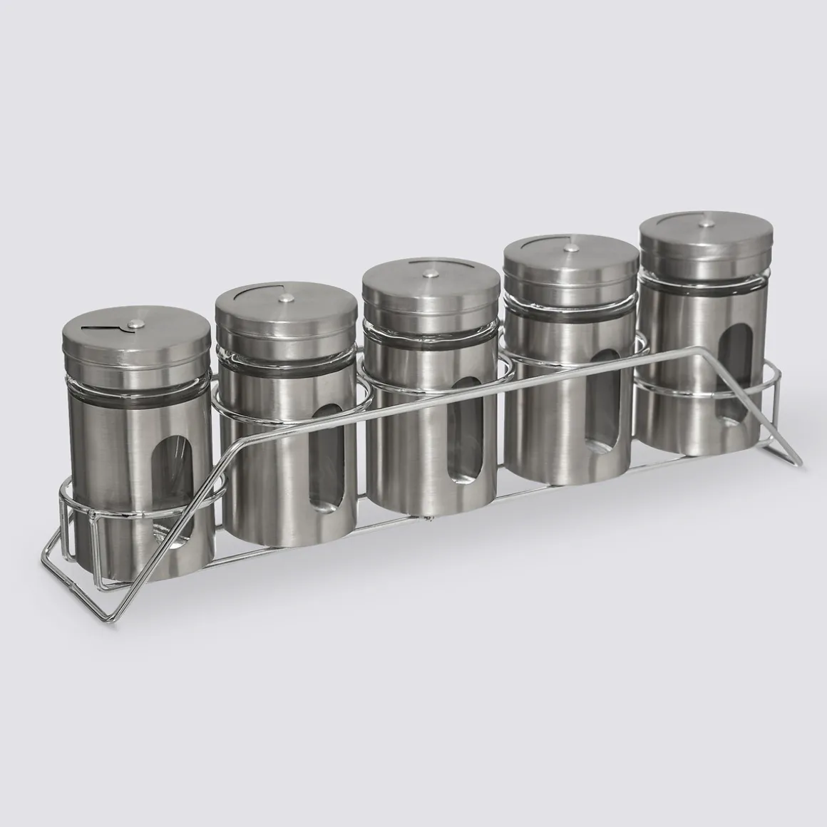 Support métal 5 pots à épices