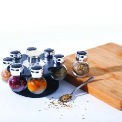 Support rotatif 8 pots à épices