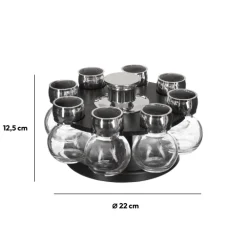 Support rotatif 8 pots à épices
