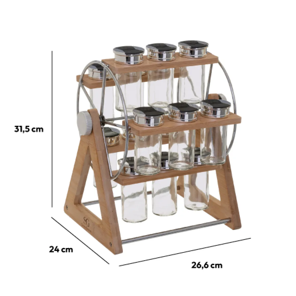 Support roue 15 pots à épices