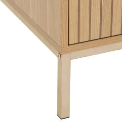 Table basse 1 tiroir, Effet bois naturel