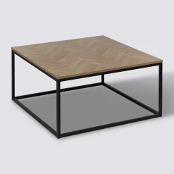 Table basse, Effet bois et noir