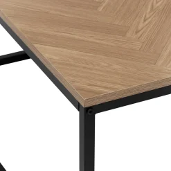 Table basse, Effet bois et noir