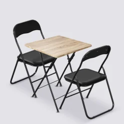 Table et 2 chaises pliantes