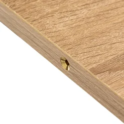 Table extensible 6/8 personnes, Effet chêne naturel