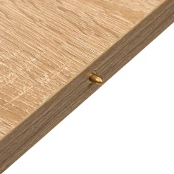 Table extensible 6/8 personnes, Effet chêne naturel