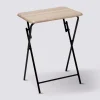 Table pliante 1 place, Effet bois