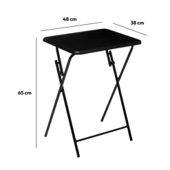 Table pliante 1 place, Noir