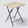 Table pliante 2 places, Effet bois