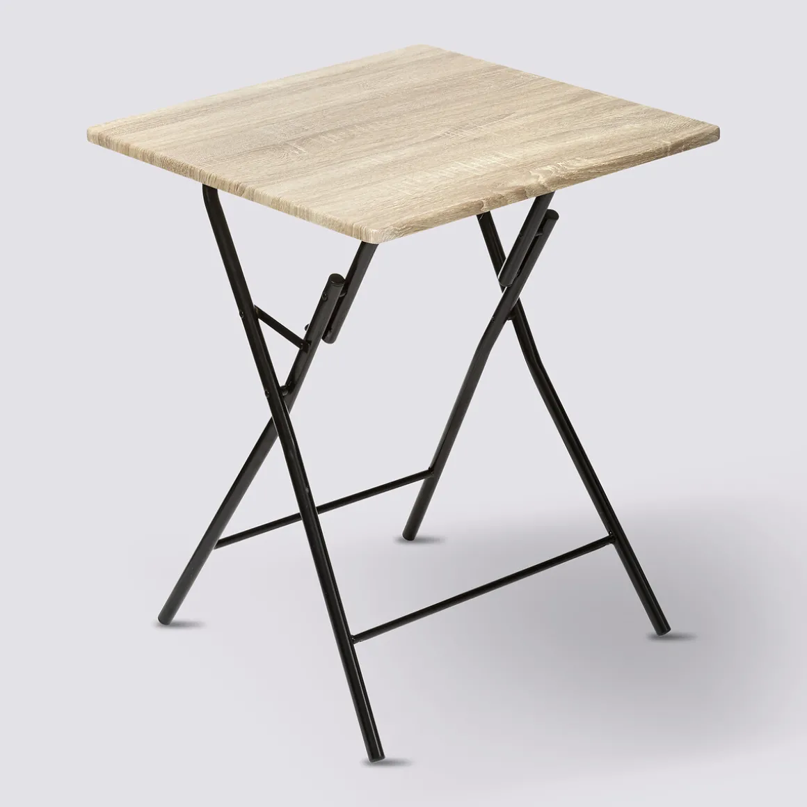 Table pliante 2 places, Effet bois