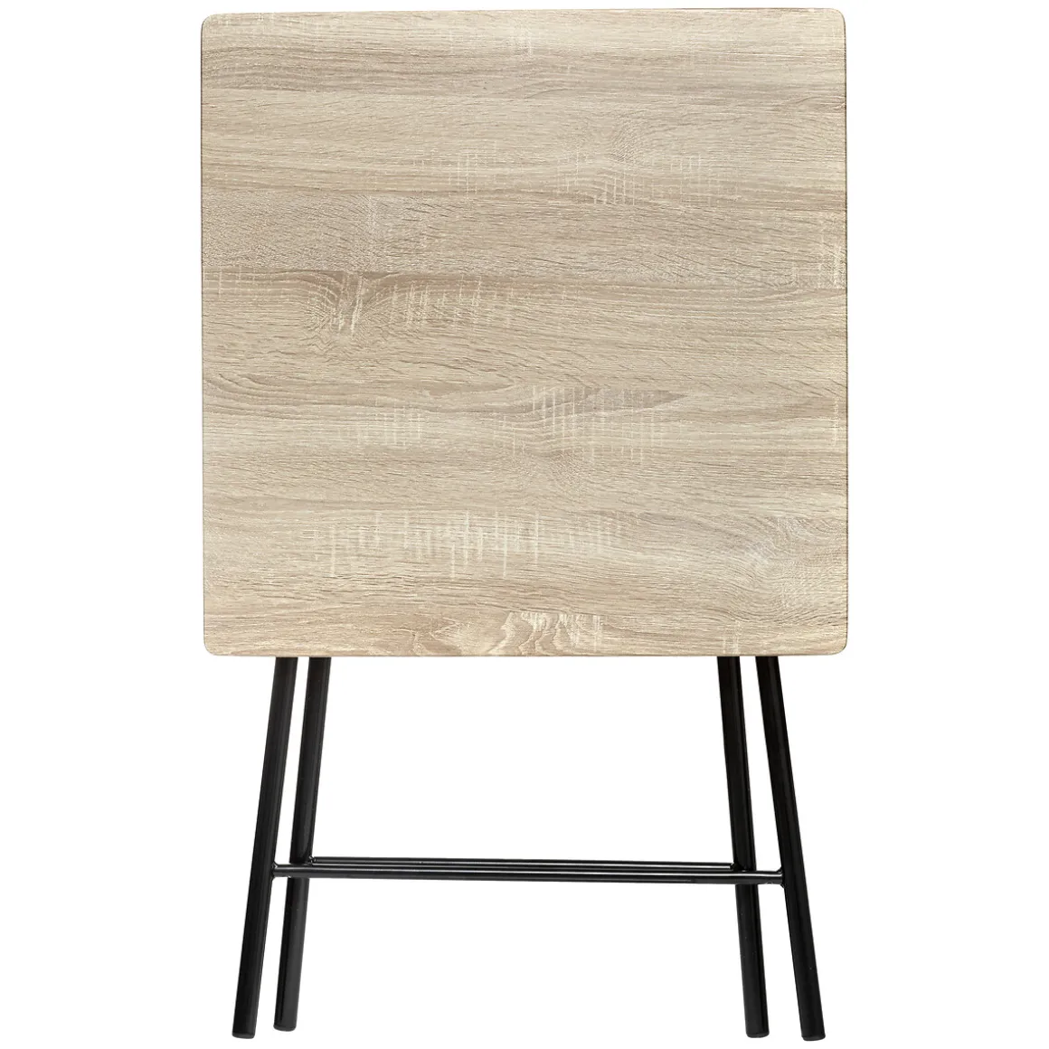 Table pliante 2 places, Effet bois