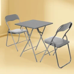 Table pliante 2 places, Gris