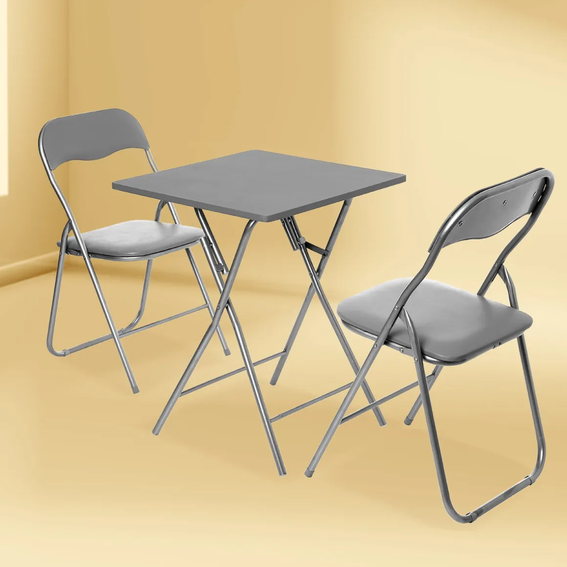 Table pliante 2 places, Gris