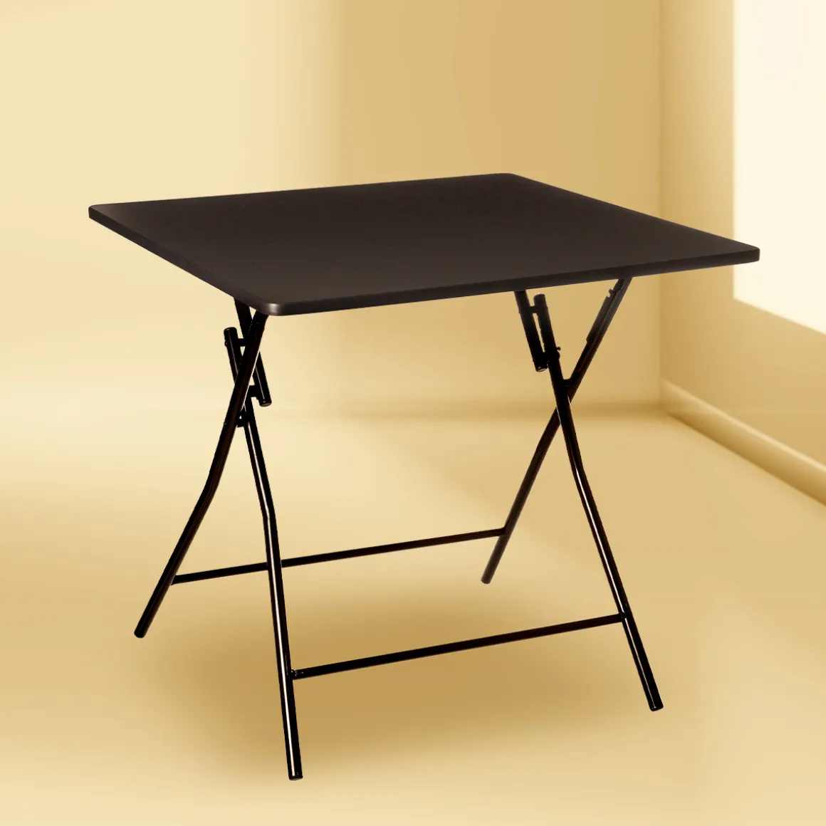 Table pliante 4 places, Noir
