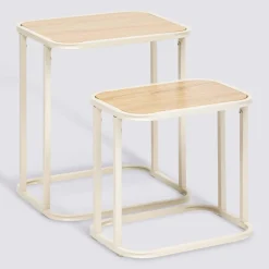 Tables gigognes, Beige