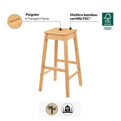Tabouret de bar, 75cm