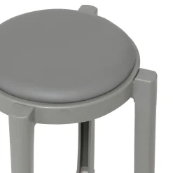 Tabouret empilable plastique, Gris