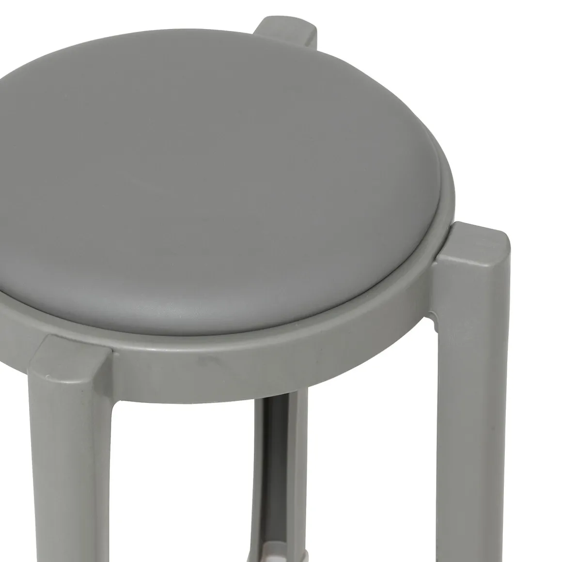 Tabouret empilable plastique, Gris