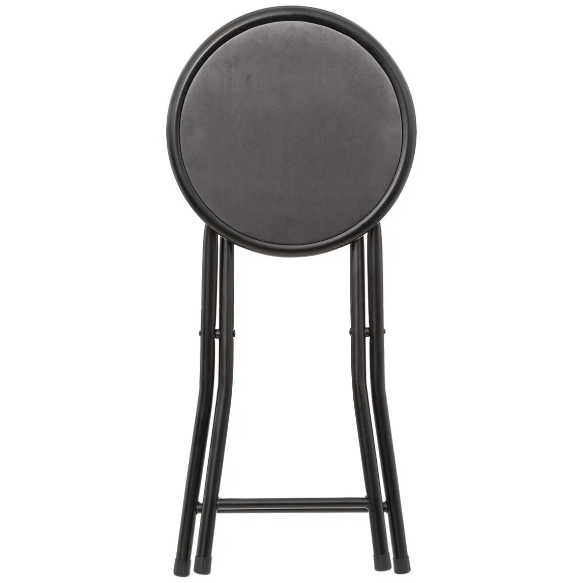 Tabouret pliant, Velours Gris
