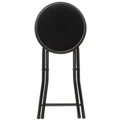 Tabouret pliant, Velours Noir