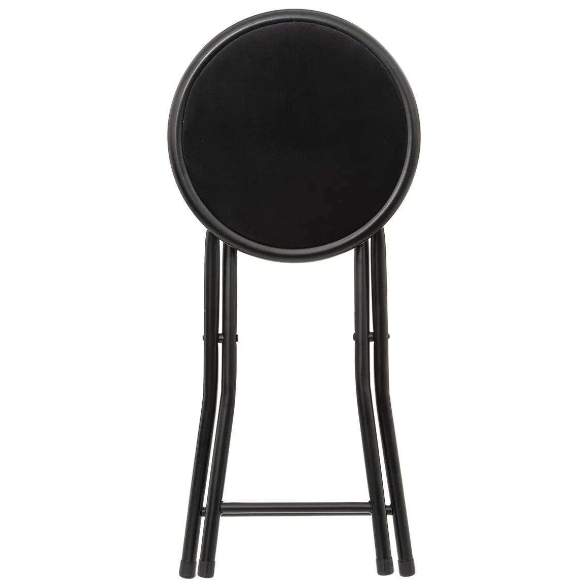 Tabouret pliant, Velours Noir