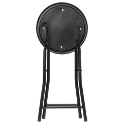 Tabouret pliant, Velours Noir