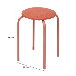 Tabouret, Rose Foncé