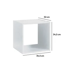 Étagère 1 case, Blanc