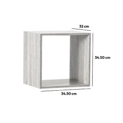 Étagère 1 case, Effet chêne gris