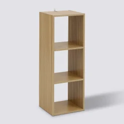 Étagère 3 cases, Effet bois naturel