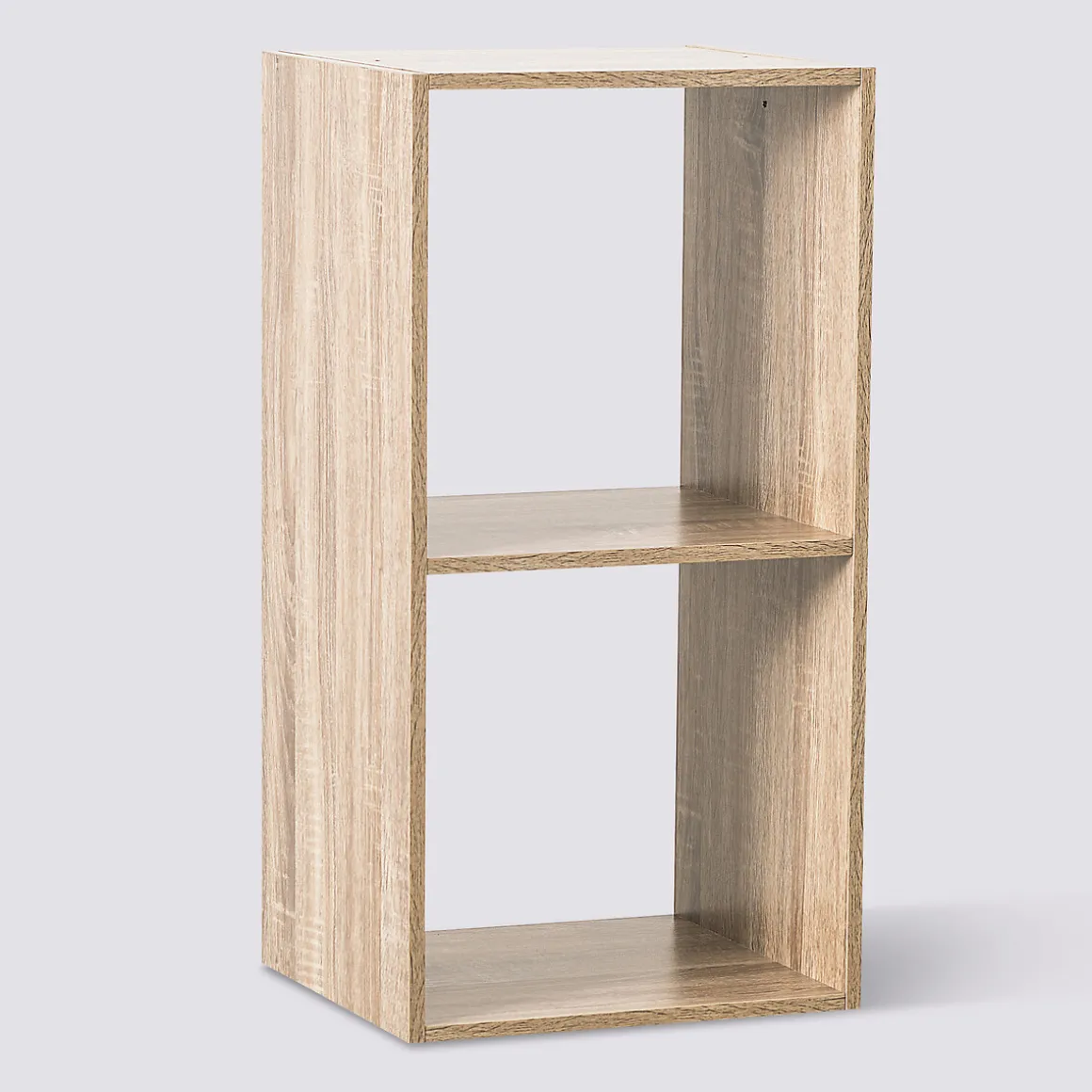 Étagère 2 cases, Effet bois naturel
