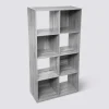 Étagère 8 cases, Effet chêne gris