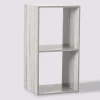 Étagère 2 cases, Effet chêne gris