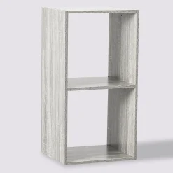 Étagère 2 cases, Effet chêne gris