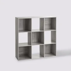 Étagère 9 cases, Effet chêne gris