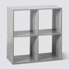 Étagère 4 cases, Effet chêne gris