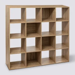Étagère 16 cases, Effet chêne naturel