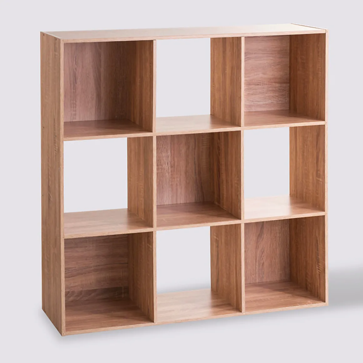Étagère 9 cases, Effet chêne naturel