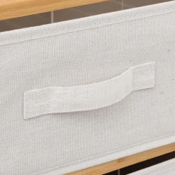Étagère avec 5 paniers, Bambou