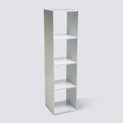 Étagère colonne 4 cases, Blanc
