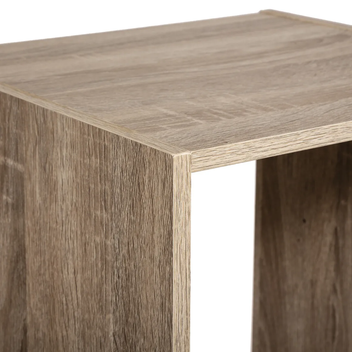 Étagère colonne 4 cases, Effet chêne naturel